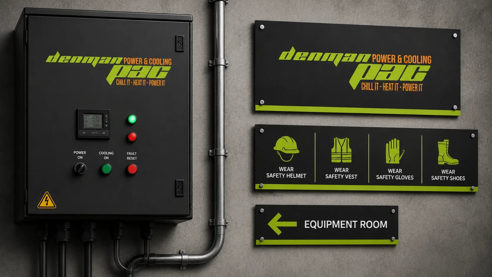 Equipment Panel & Signage