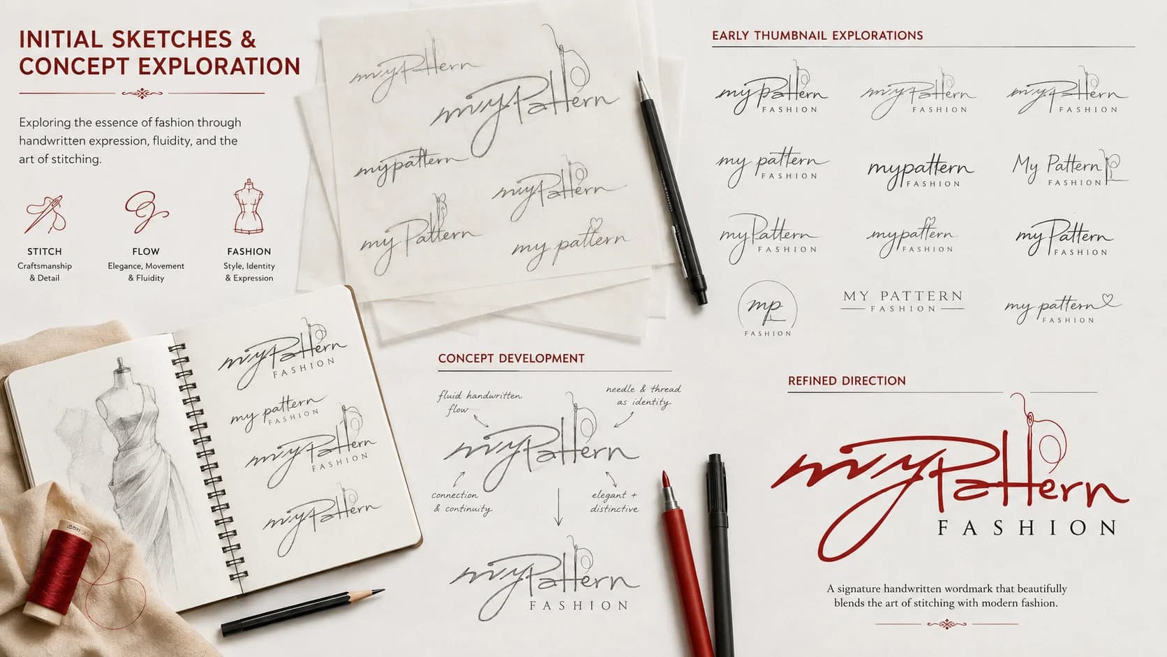 Initial Sketches & Typographic Studies